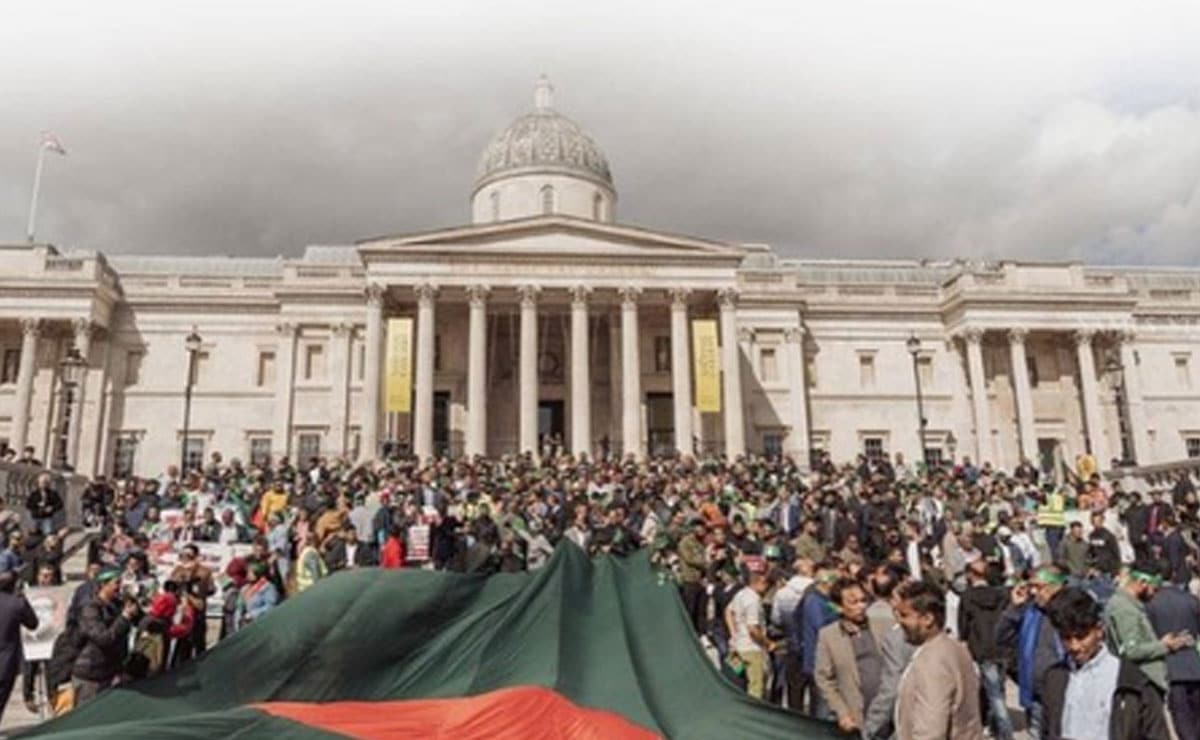 Diaspora protests in London against human rights abuses under Yunus regime in Bangladesh