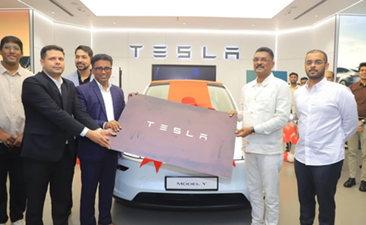Tesla delivers 1st car in India as Maharashtra minister buys Model Y