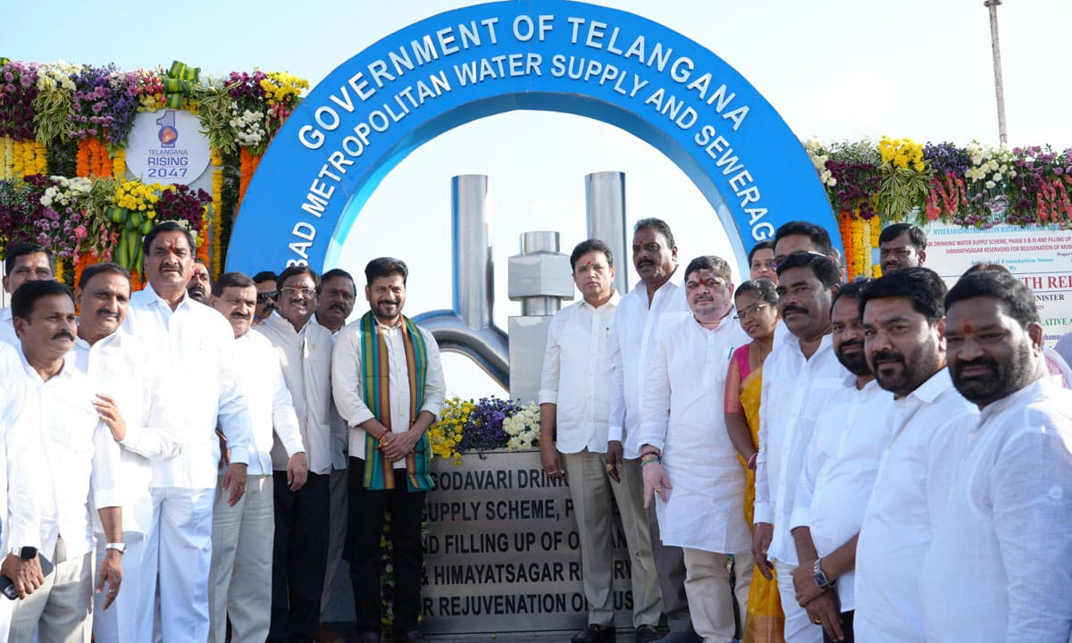 CM Revanth Reddy Launches ₹7,360 Cr Godavari Project, Kicks Off Musi Rejuvenation to Make Hyderabad World-Class