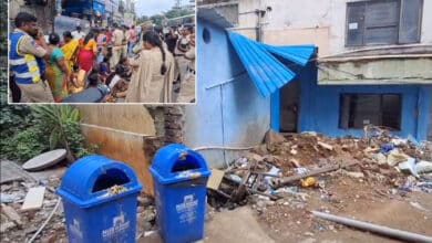 Street Vendors Protest Demolition of Makeshift Shops in Ameerpet