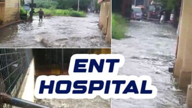 Hyderabad: Rainwater Floods Koti ENT Hospital, Patients and Doctors in Distress