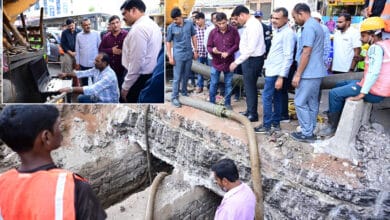 Hyderabad: HYDRAA Commissioner Inspects Silt Removal at Ameerpet Metro with Robo Technology