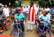 Kishan Reddy Distributes Aids to Disabled in Jubilee Hills, Slams Congress & BRS for Neglect