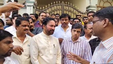 Union Minister Kishan Reddy Visits Afzal Sagar, Promises Permanent Solution to Flood Woes