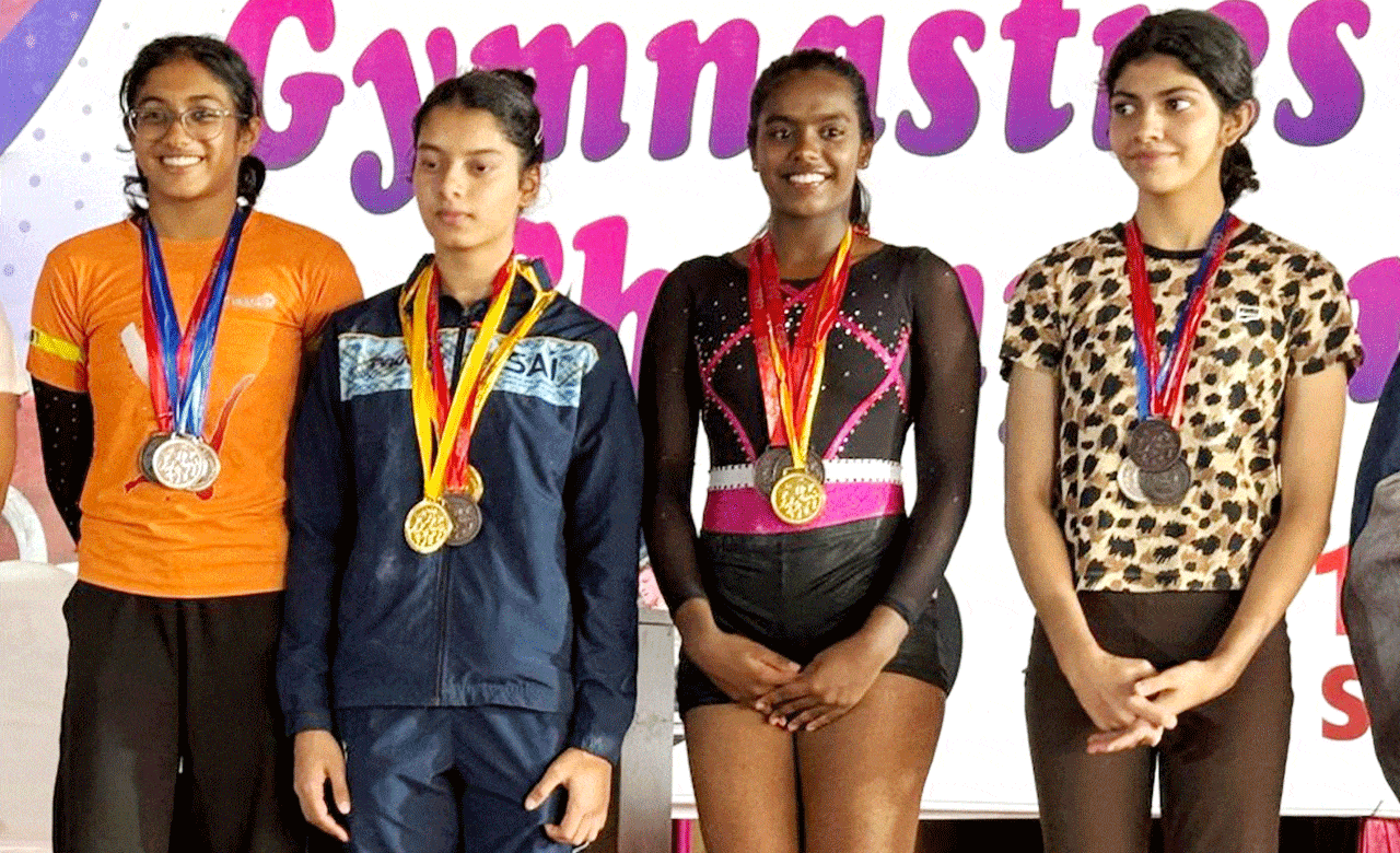 Telangana Students Shine at CBSE Gymnastics Nationals 2025 in Maharashtra