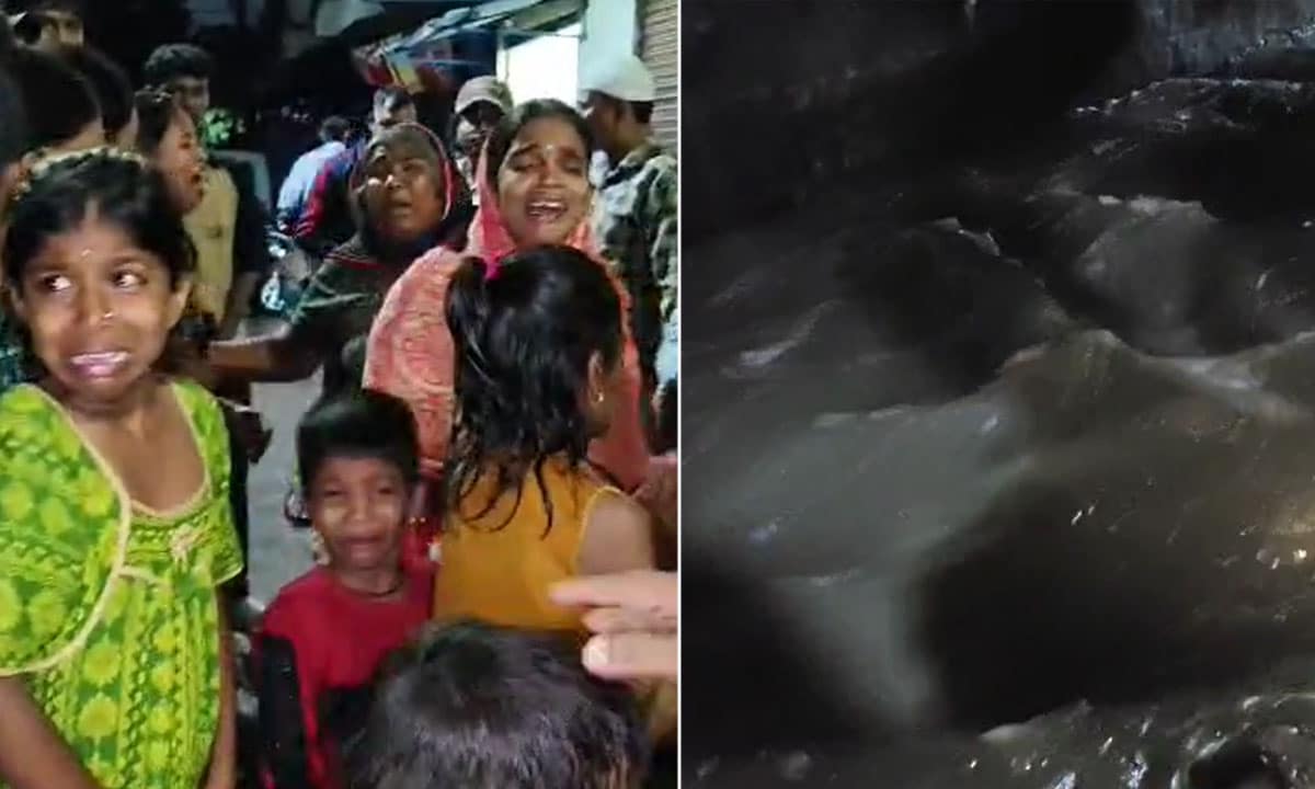 Tragedy Strikes in Afzal Sagar as Two Family Members Swept Away in Open Drain