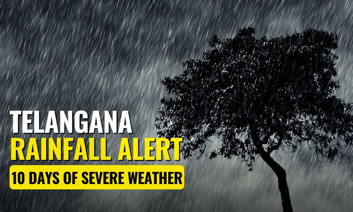 Telangana has been placed on high alert as it braces for a critical and potentially devastating 10-day weather period, with forecasts predicting heavy to extremely heavy rainfall.