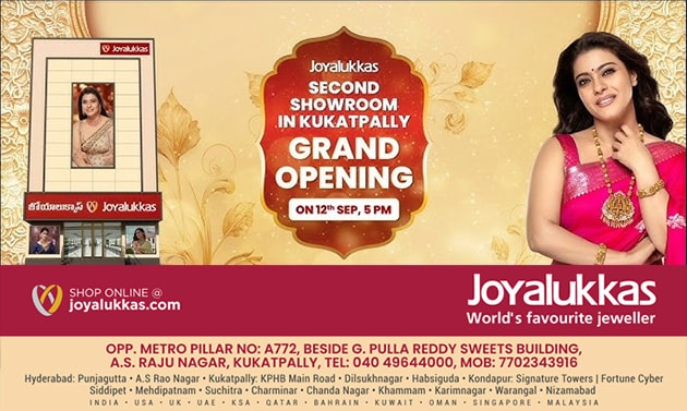 Joyalukkas Kukatpally Branch Grand Opening 12th September 2025