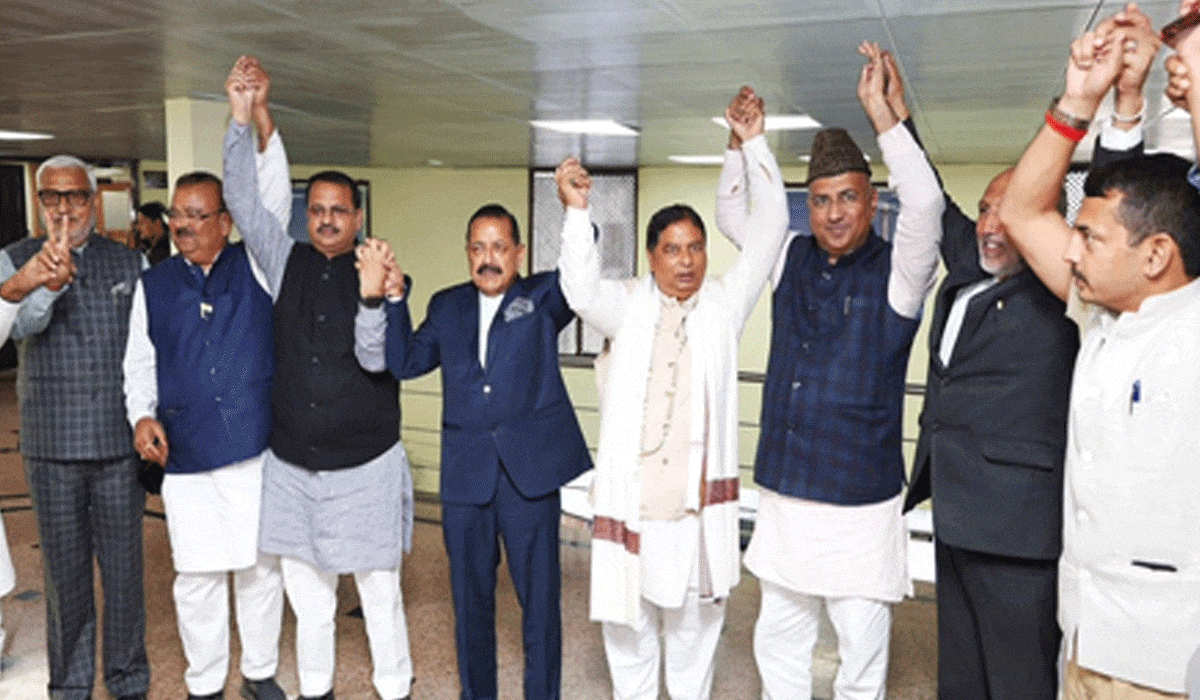 BJP candidates file nomination for three Rajya Sabha seats from Jammu & Kashmir