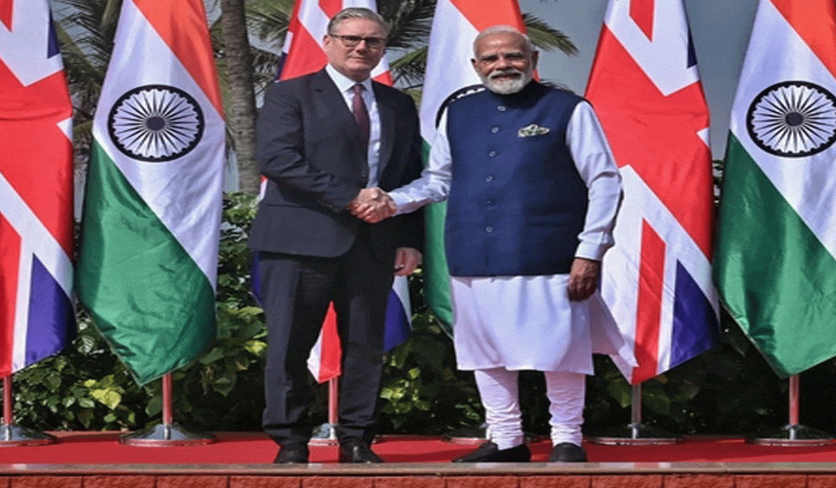 PM Modi meets Keir Starmer in Mumbai for strengthening India-UK ties