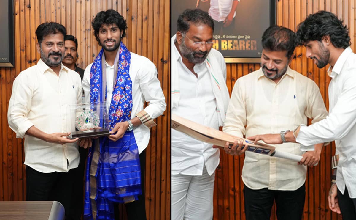 Cricketer Tilak Varma calls on Telangana CM Revanth Reddy
