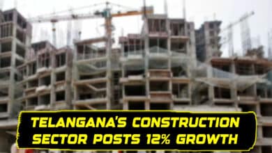 Telangana’s Construction Sector Posts 12% Growth, Contributes ₹80,000 Crore to State Economy