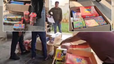 Illegal Stockpile of Firecrackers Seized in Hyderabad Ahead of Diwali