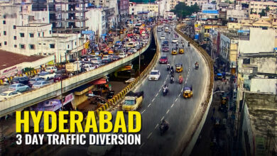 Traffic diversions will be in effect around Hyderabad's Hussain Sagar Lake for Durga idol immersion processions.
