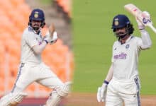 KL Rahul Slams a Half-Century as India Reach 121/2 at Stumps Against the West Indies