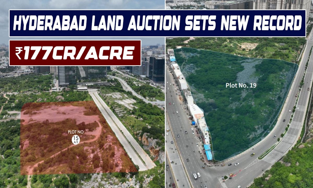 Hyderabad's Raidurg Land Auction Breaks Records: ₹177 Crore Per Acre Sets New Telangana Benchmark