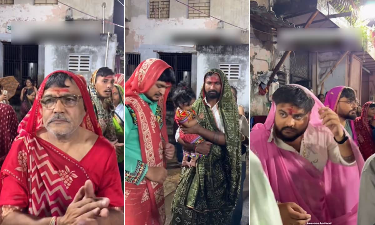 Watch: Men Dance in Sarees to Honor Sadhuben: A 200-Year-Old Mughal-Era Tale – Here’s the Story