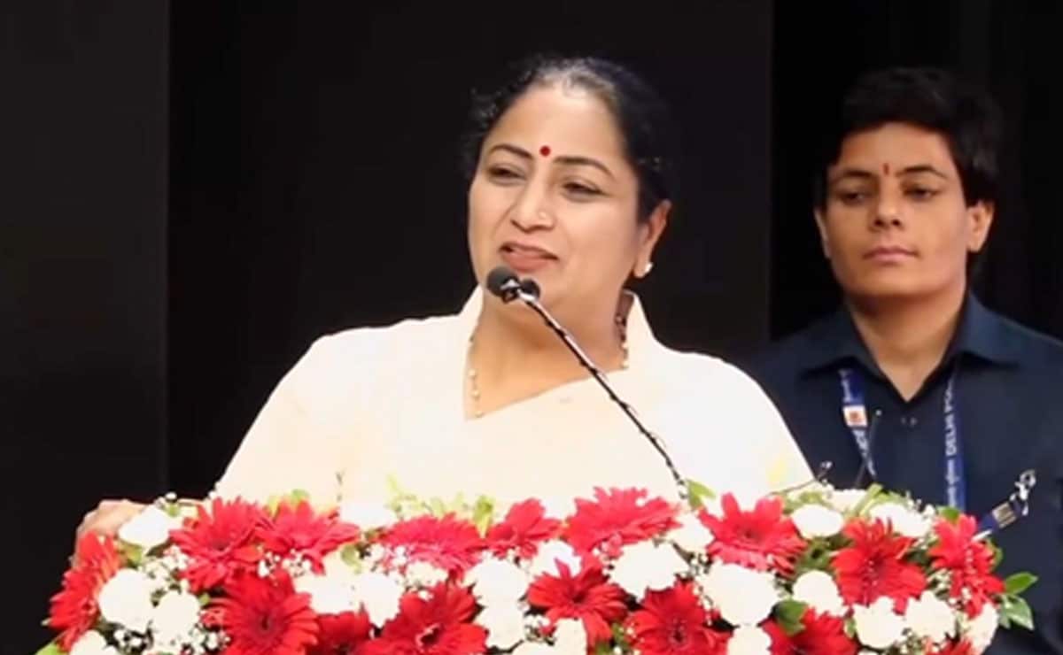 Delhi CM Rekha Gupta performs 'Kanya Pujan' at girls’ school