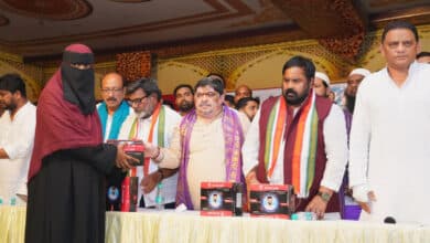 Sewing Machines Distributed to Minority Women Under Indiramma Empowerment Scheme in Jubilee Hills