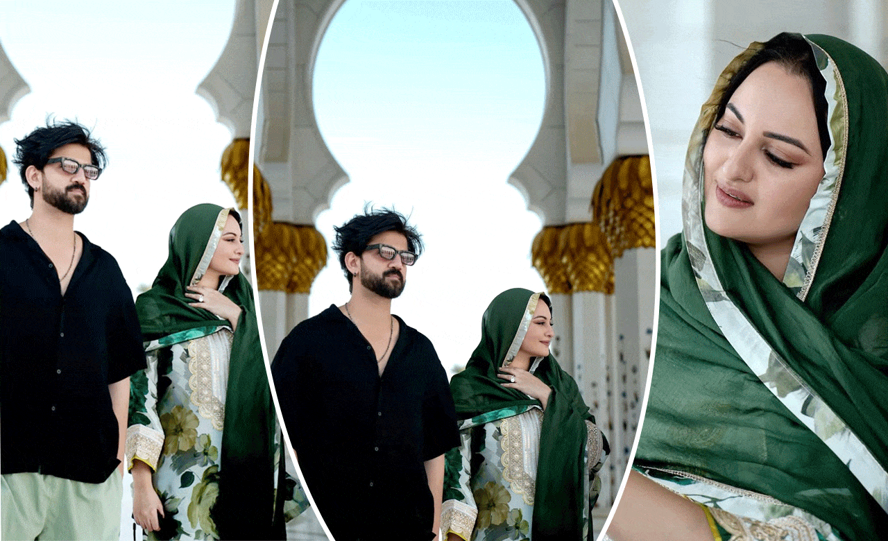 Sonakshi Sinha Faces Social Media Backlash After Sharing Pictures from Abu Dhabi Mosque