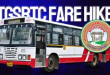 TGSRTC buses in Hyderabad; new fares will fund electric bus infrastructure costing ₹392 crore.